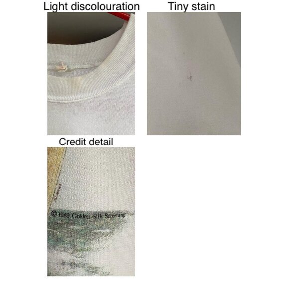 80s vintage nova scotia halifax canada coastal sailing graphic pullover sweater - Picture 9 of 9